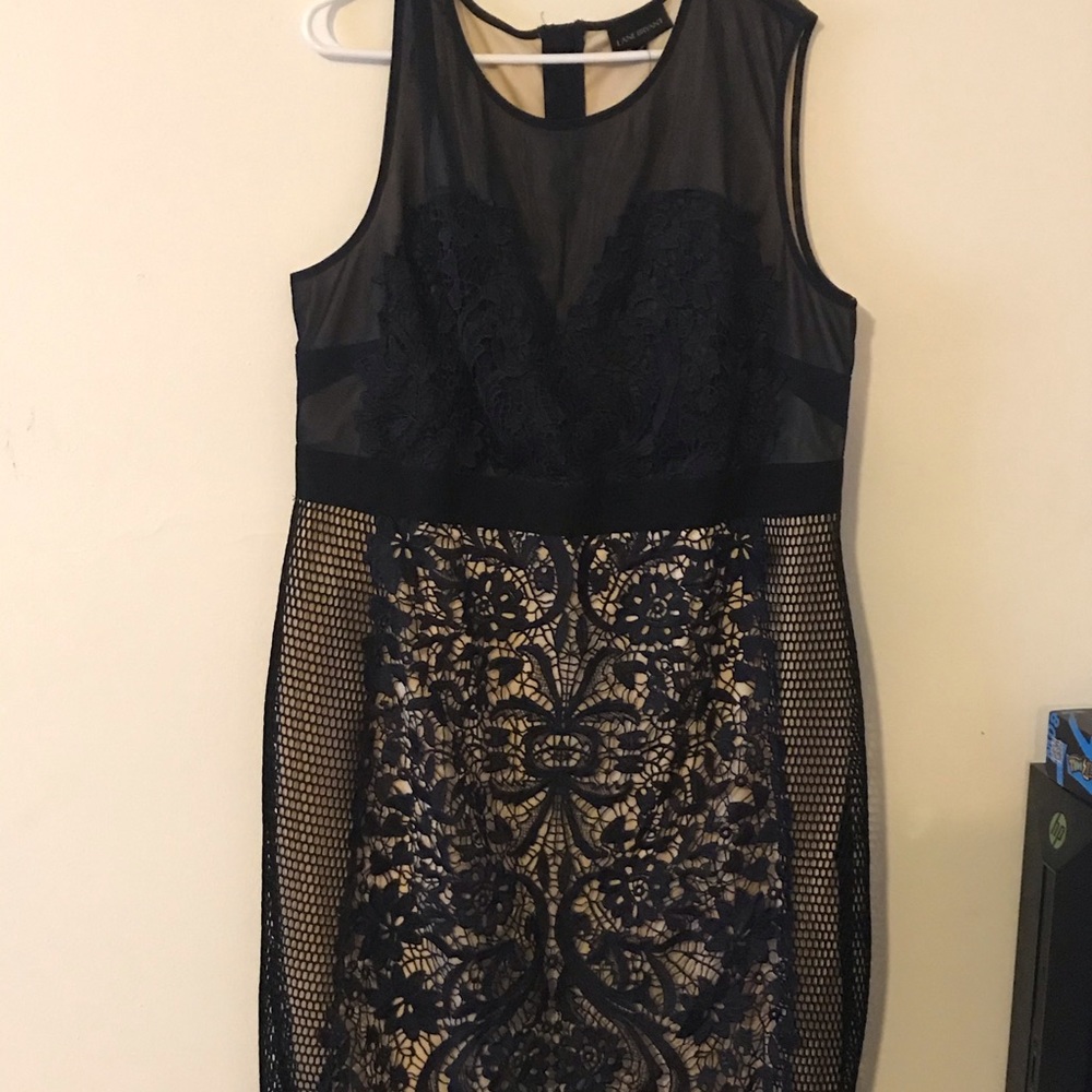Lane Bryant Blue Lace Dress